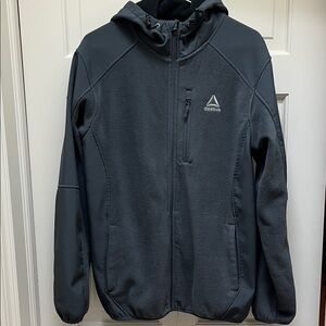 Reebok blue grey hooded jacket L